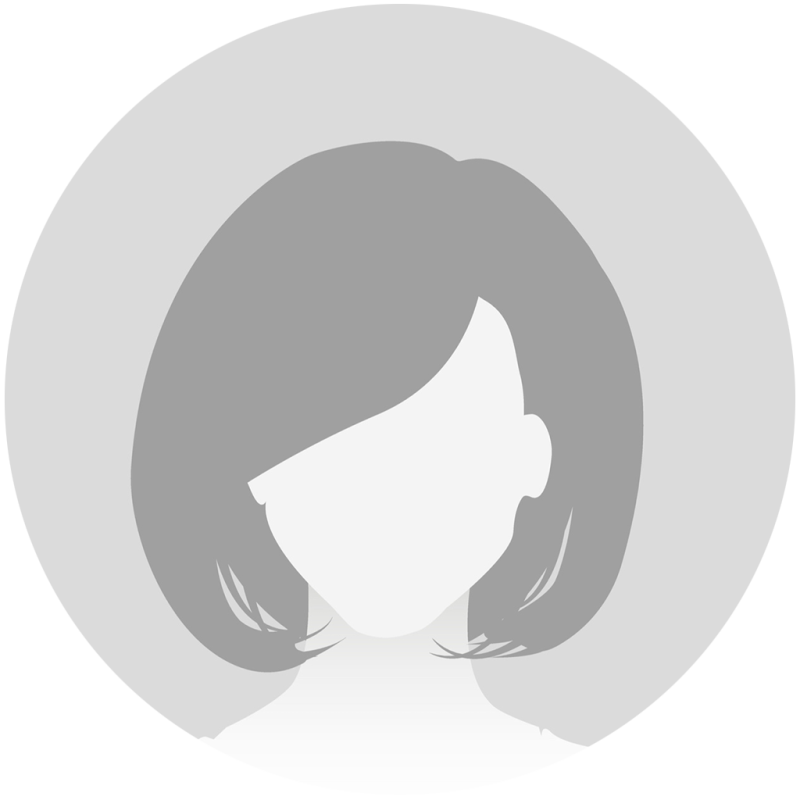 Placeholder image of a person with short hair in a circular frame